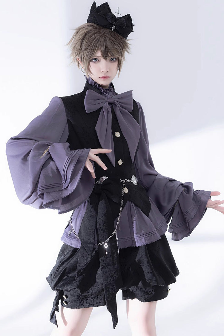 Black Hunting Rabbits Gothic Vintage Ouji Fashion Lolita Shorts