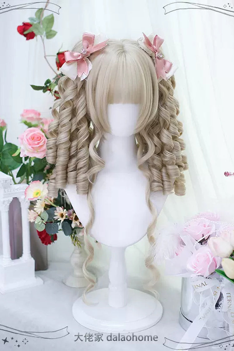 Beige Secondary Roman Curls Sweet Lolita Wigs