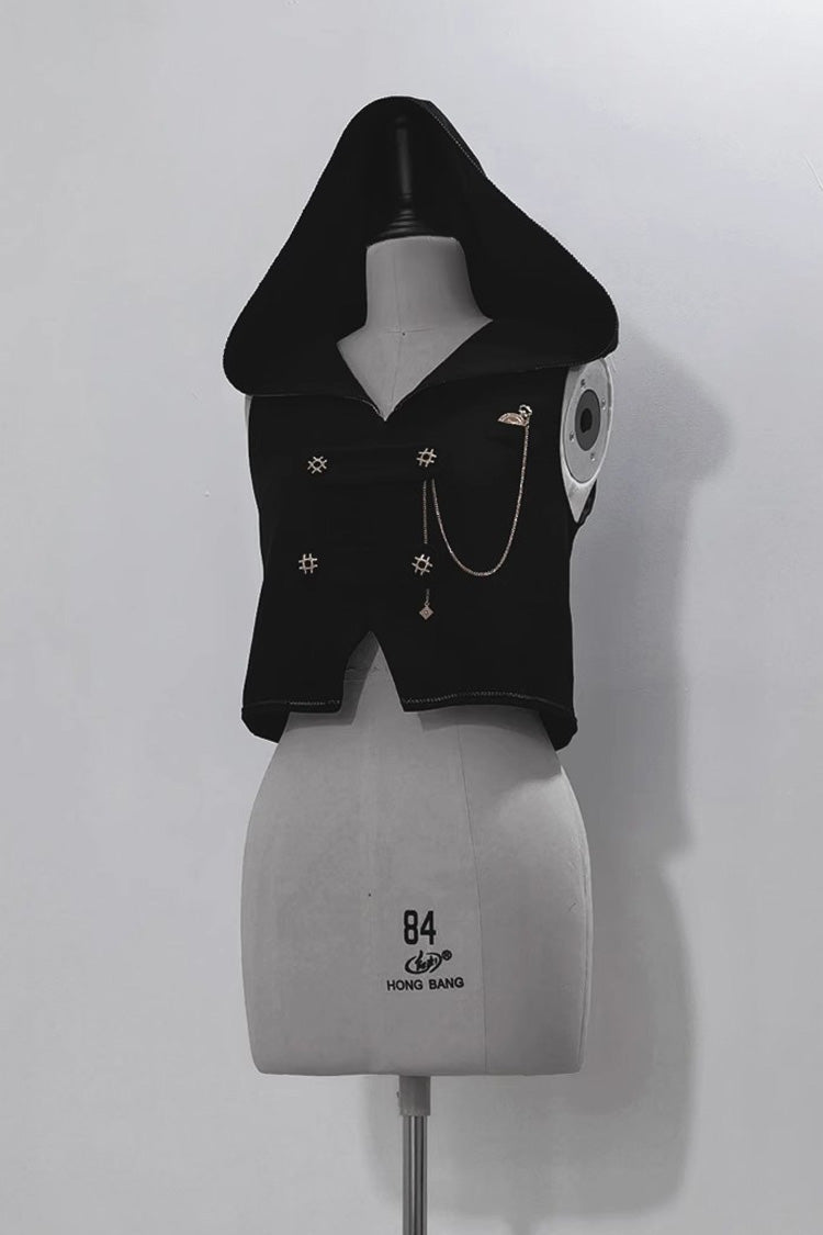Black Anxious Rabbit Ouji Fashion Gothic Lolita Vest