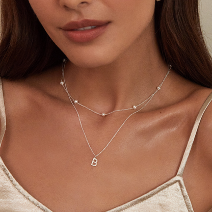 Silver Individual Initial Charm