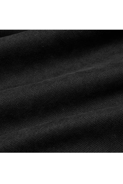 Black Casual Strap Buckle High Waist Women's Steam Punk Dress
