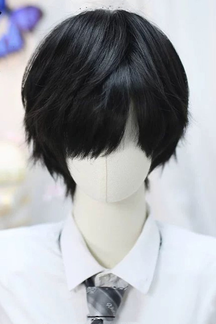 Black Korean Daily Cool Fluffy Short Lolita Wig