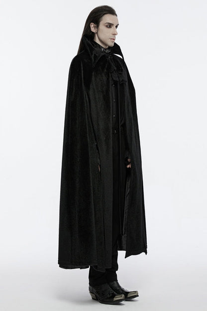Black Men's Strap Bat Gothic Coat Cloak