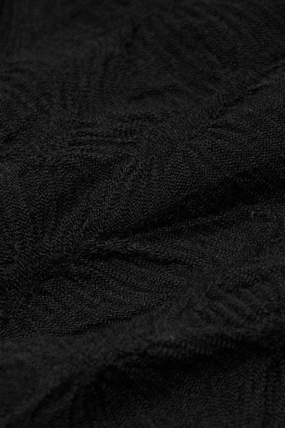 Black Embroidery Ripped Women's Gothic Leg Warmers