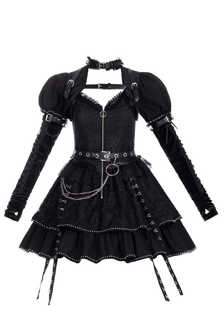 Black Letters and Poems Gothic Punk Lolita JSK Dress