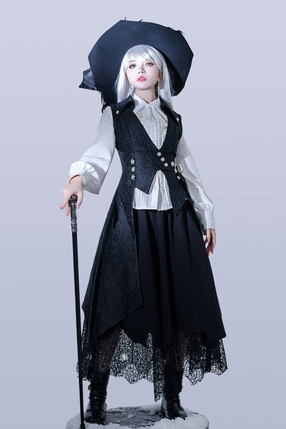 Black Princess Chronicles Burn To Ash Female Gothic Ouji Lolita Long Vest