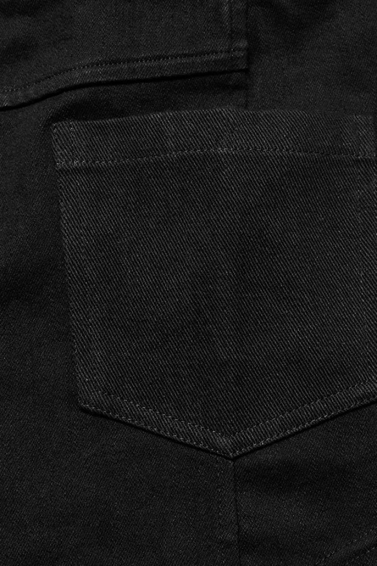 Black Faux Leather Stitching Mesh Eyelet Women's Punk Ring Shorts