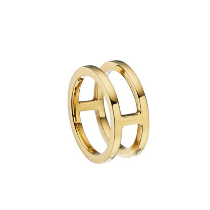 Gold Double Band Ring