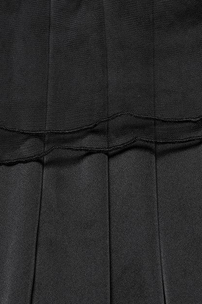 Black Off Shoulder Embroidery Lace Slim Women's Gothic Gown Fishtail Dress