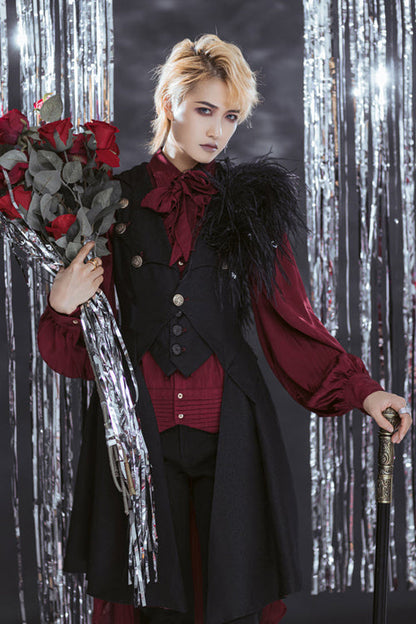 Black Immortal Thorn A Light In The Dark Ouji Lolita Vest