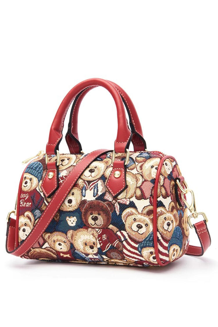 Bear Print Casual Sweet Lolita Shoulder Bag 5 Colors