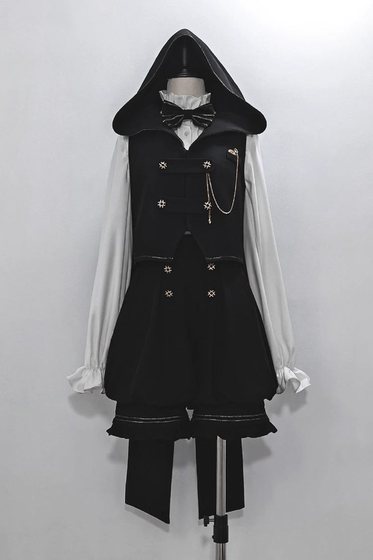Black Anxious Rabbit Ouji Fashion Gothic Lolita Vest