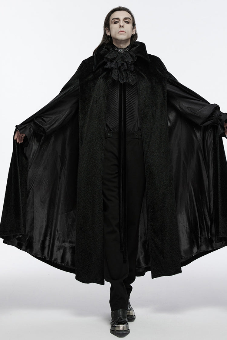 Black Men's Strap Bat Gothic Coat Cloak
