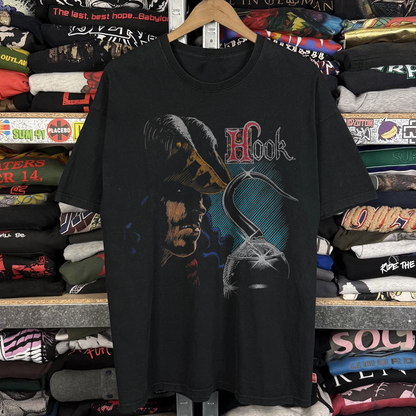 90s Hook Washed Black Tee