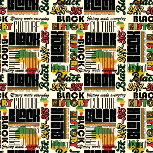 African Pattern - Black History #1 (Sublimation Transfer)