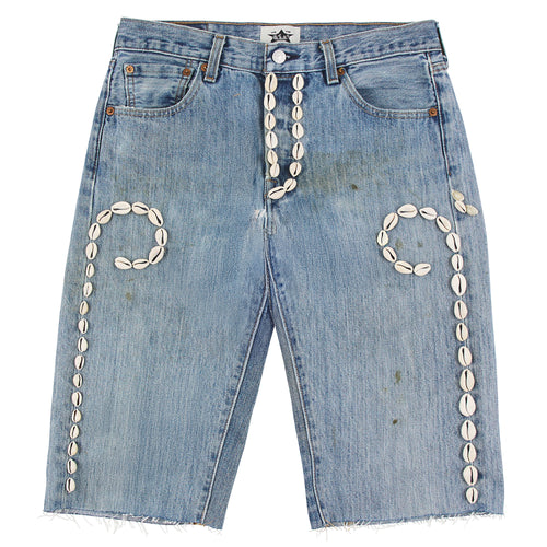 Cowrie Shell Denim Short | Medium Wash
