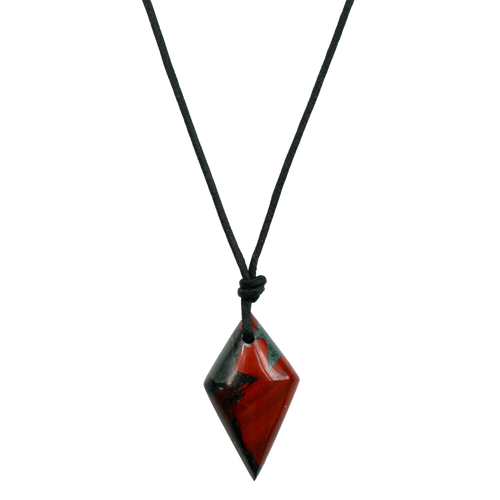 Bloodstone Pendant Necklace