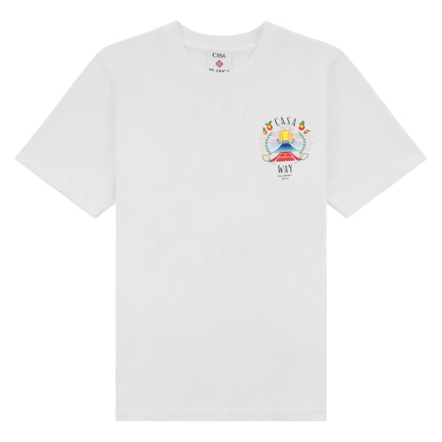 Casa Way Mountain Tee | White