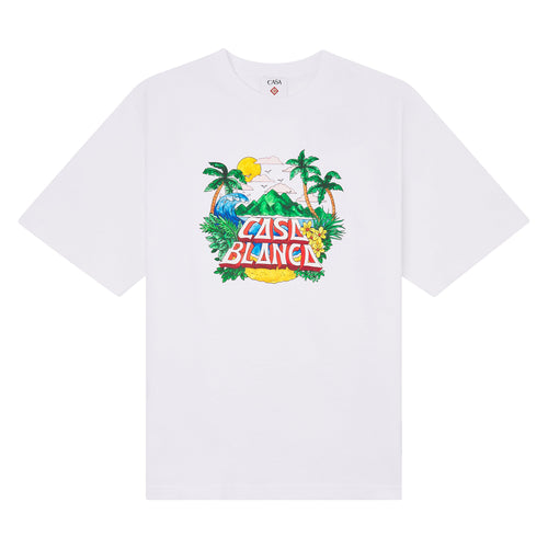 Casa Beach Wave Tee | White