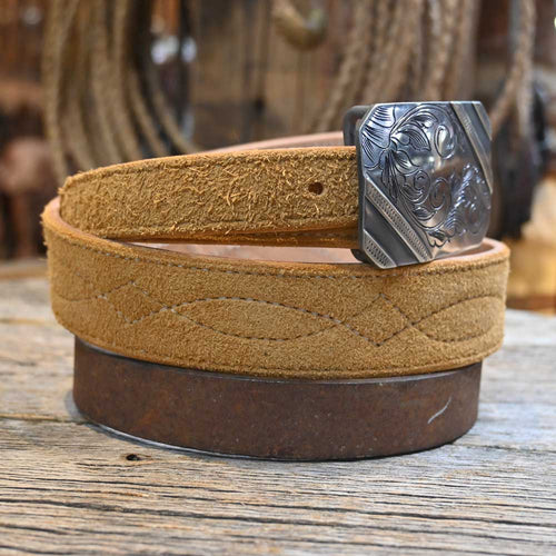25" Golden-Tan Handmade Roughout Belt