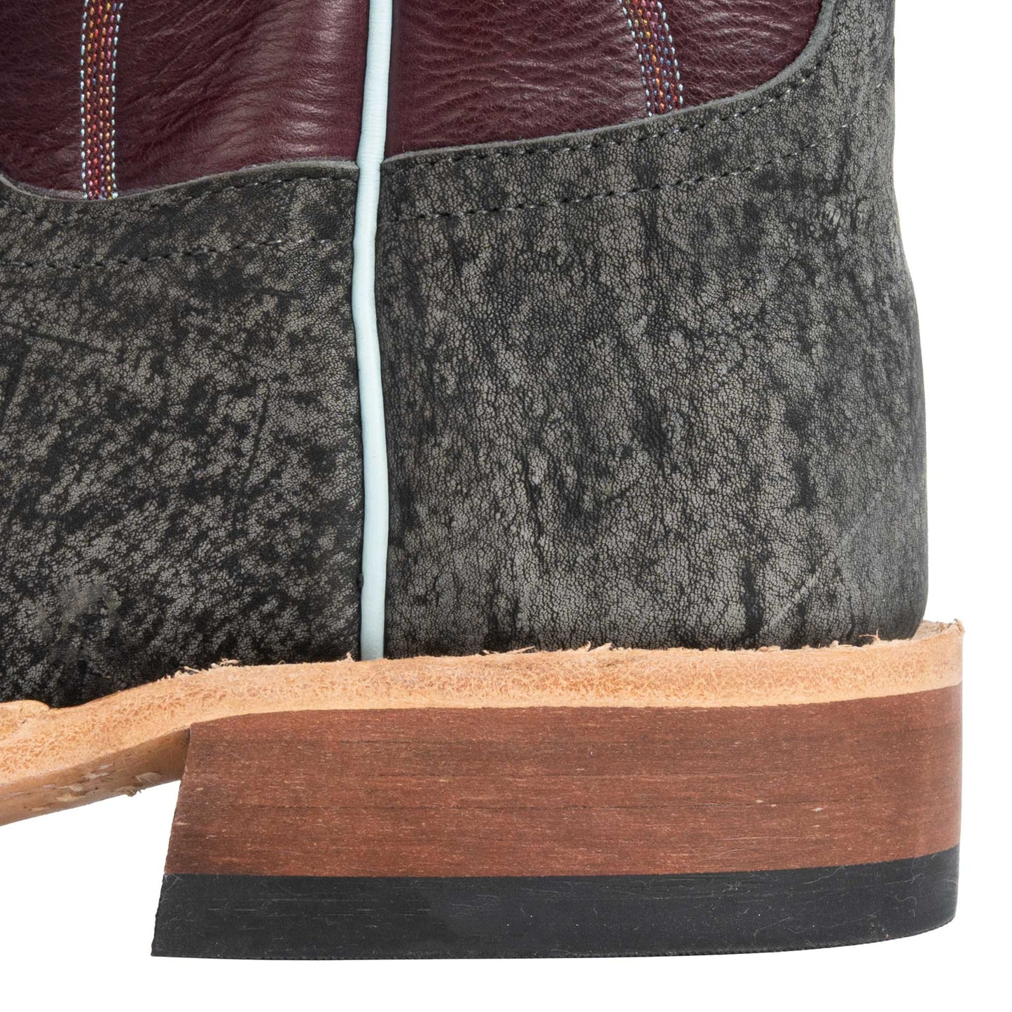 Anderson Bean Men's Square Toe Grey Safari Giraffe Western Boot