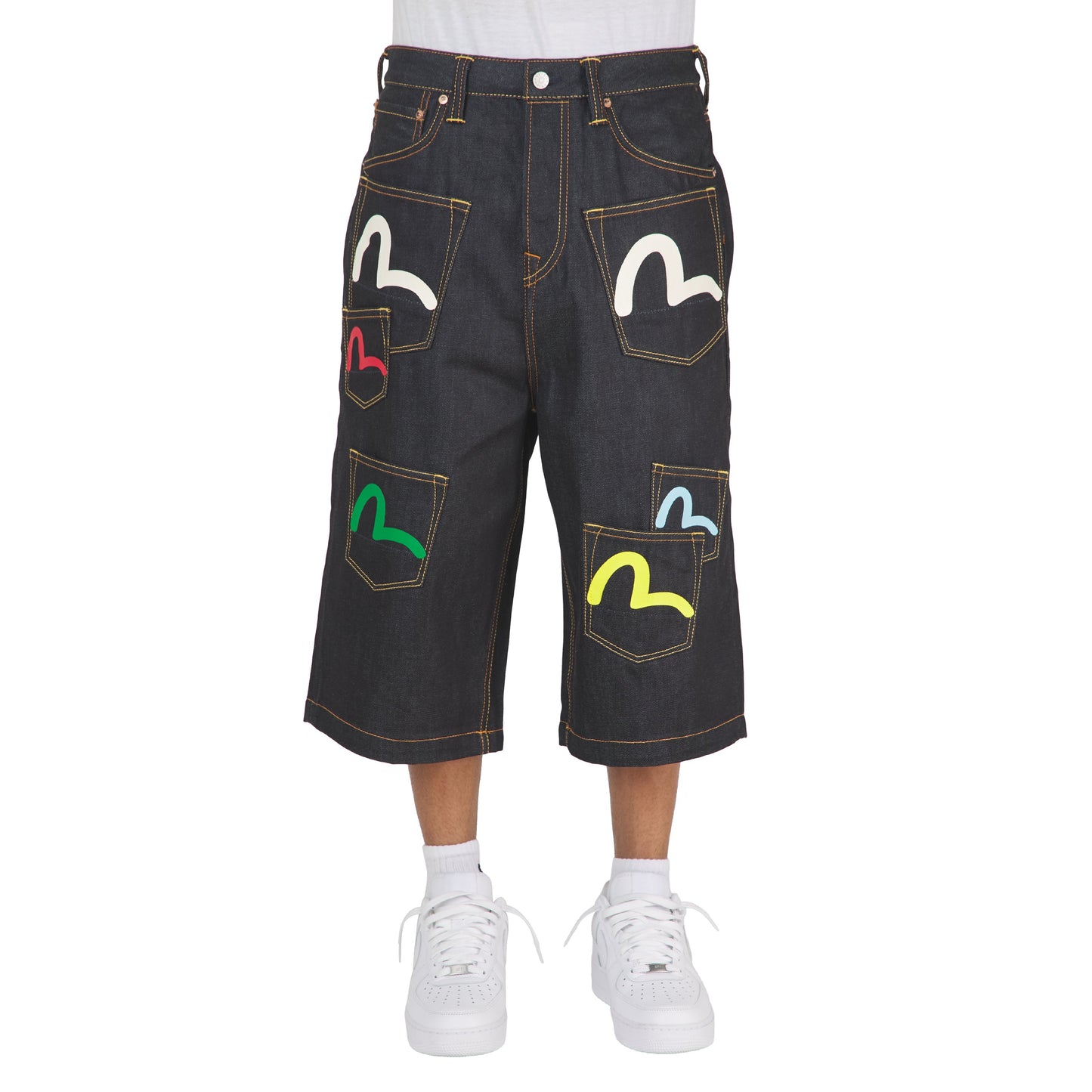Multi Pocket Seagull Denim Short