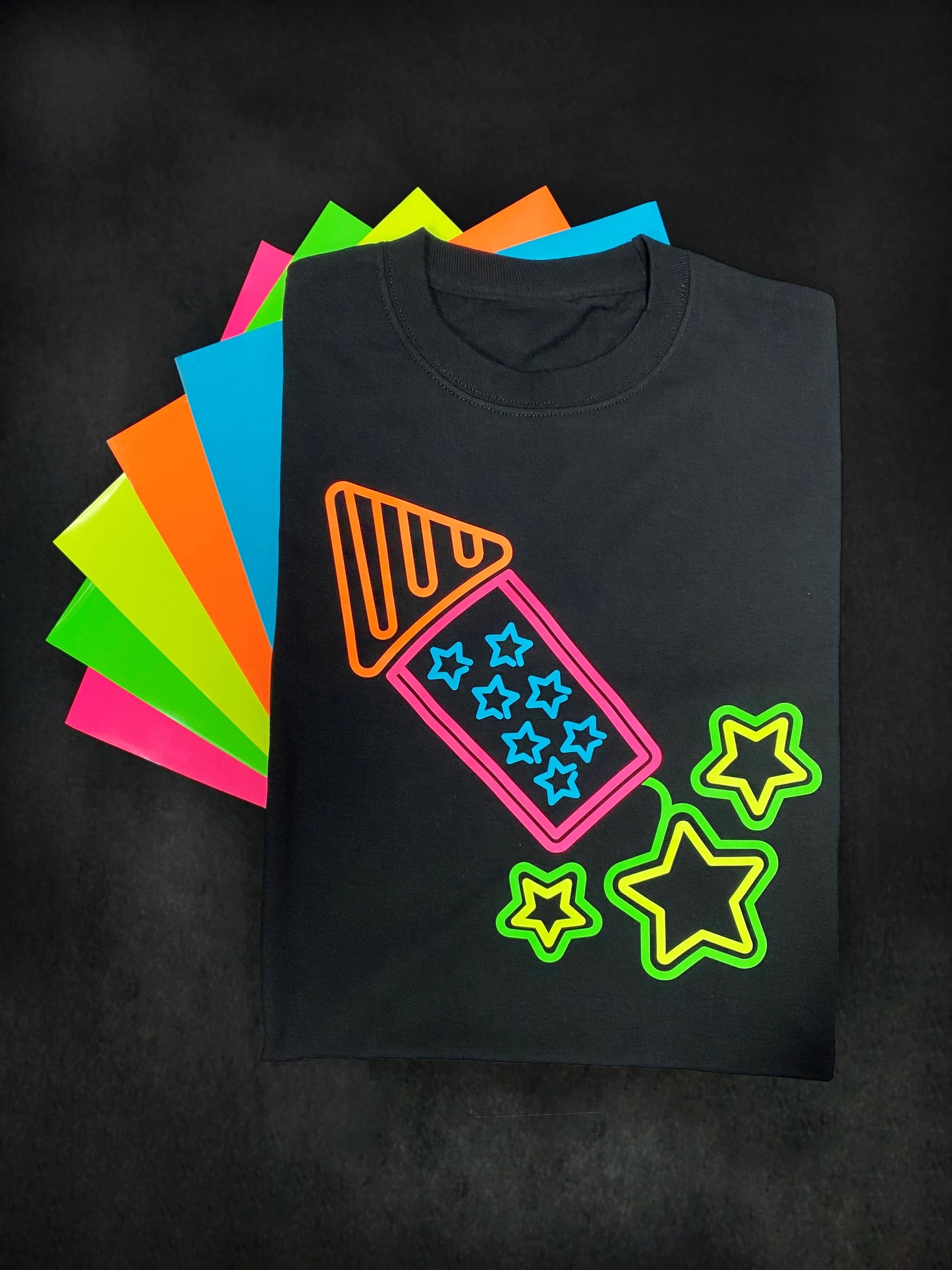 12" Siser Easy Glow Neon Pink Heat Transfer Vinyl (HTV)