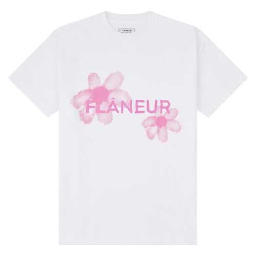 Floral Watercolor Tee | White