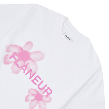 Floral Watercolor Tee | White