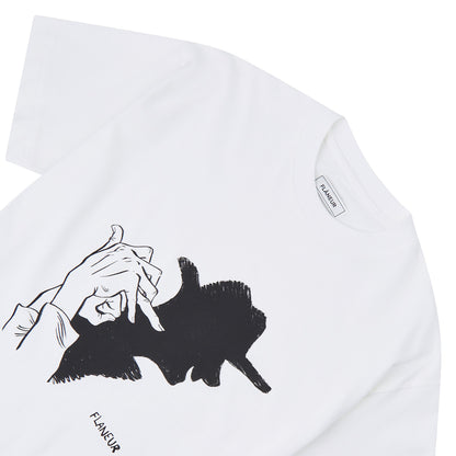 Shadow Play Tee | White