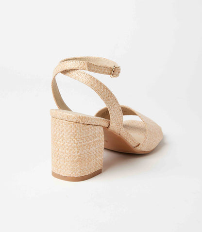 Seychelles Simple Pleasures Raffia Heel Sandals
