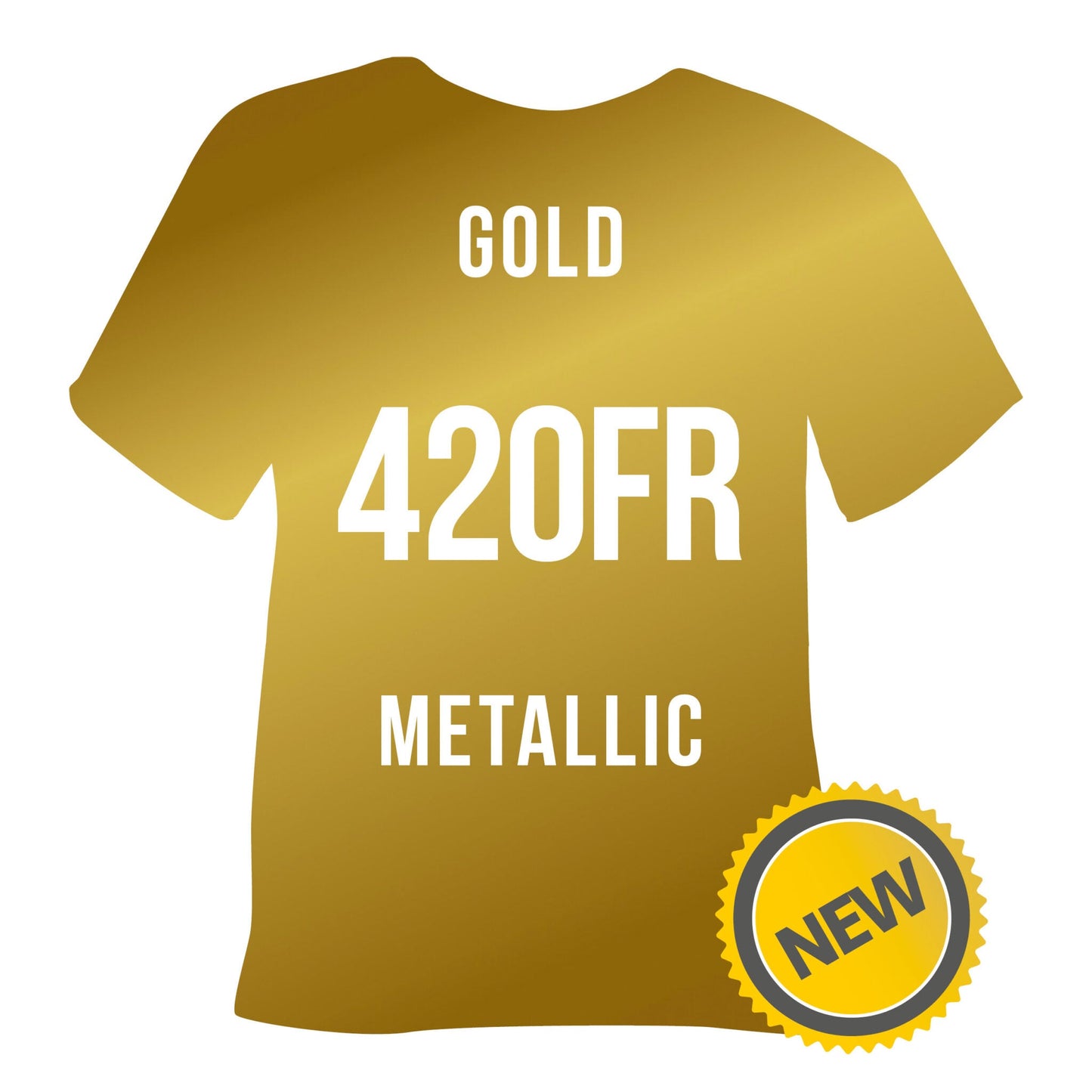 420FR Gold Metallic POLI-FLEX® FLAME RETARDANT HTV