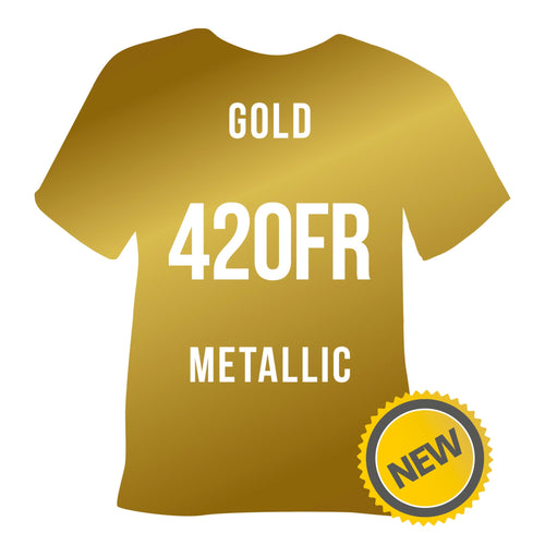 420FR Gold Metallic POLI-FLEX® FLAME RETARDANT HTV