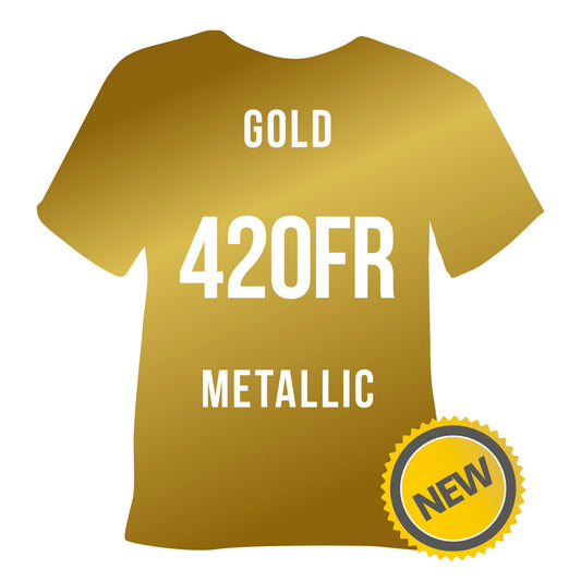 420FR Gold Metallic POLI-FLEX® FLAME RETARDANT HTV