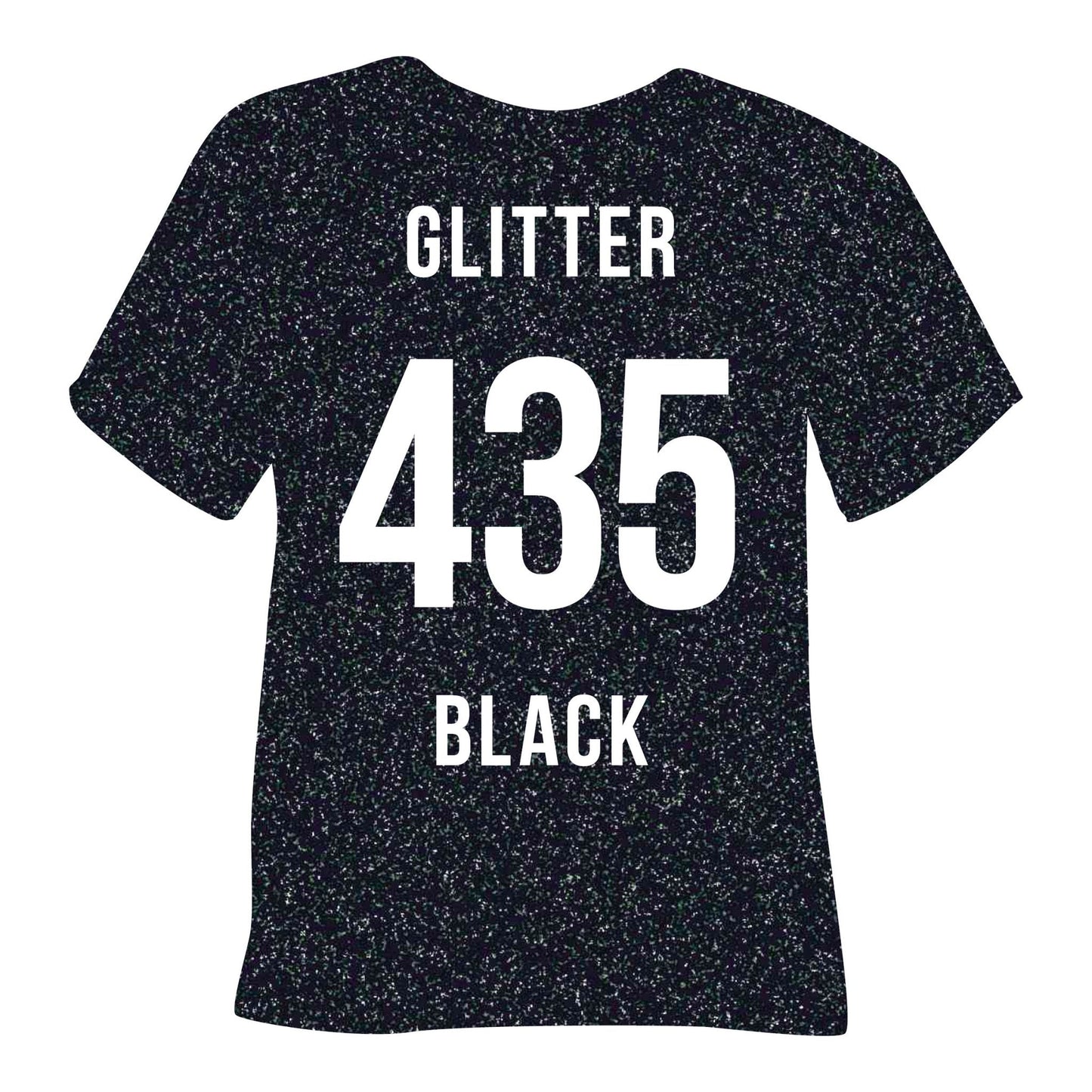 435 Black POLI-FLEX® IMAGE GLITTER HTV