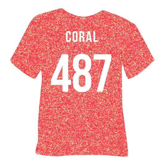 487 Coral POLI-FLEX® PEARL GLITTER HTV