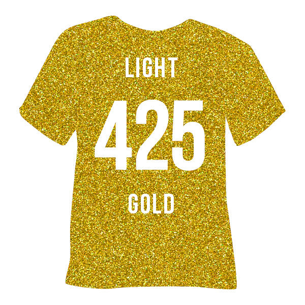 425 Light Gold POLI-FLEX® PEARL GLITTER HTV