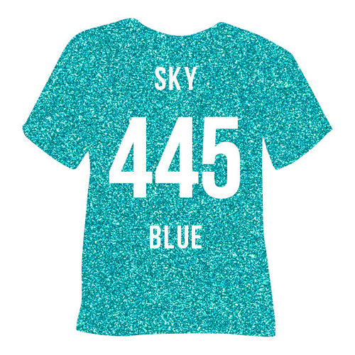 445 Sky Blue POLI-FLEX® PEARL GLITTER HTV