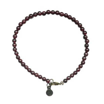 Garnet Micro Bead Bracelet