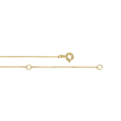 Solid Gold Miniature Initial Letter Bracelet