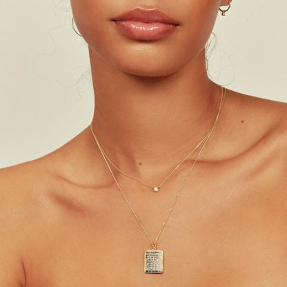 Gold Special Date Calendar Necklace