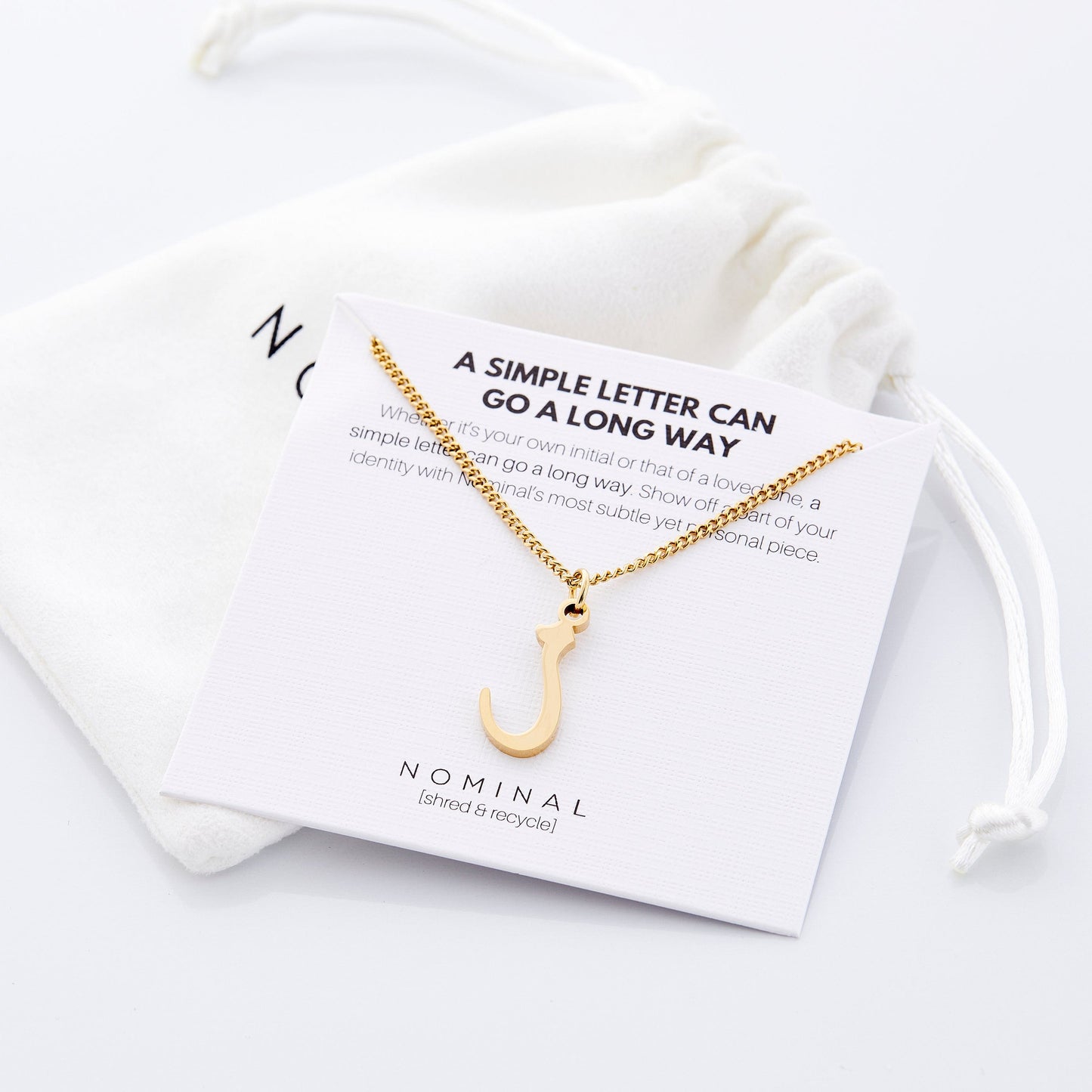 Hanging Arabic Letter Necklace