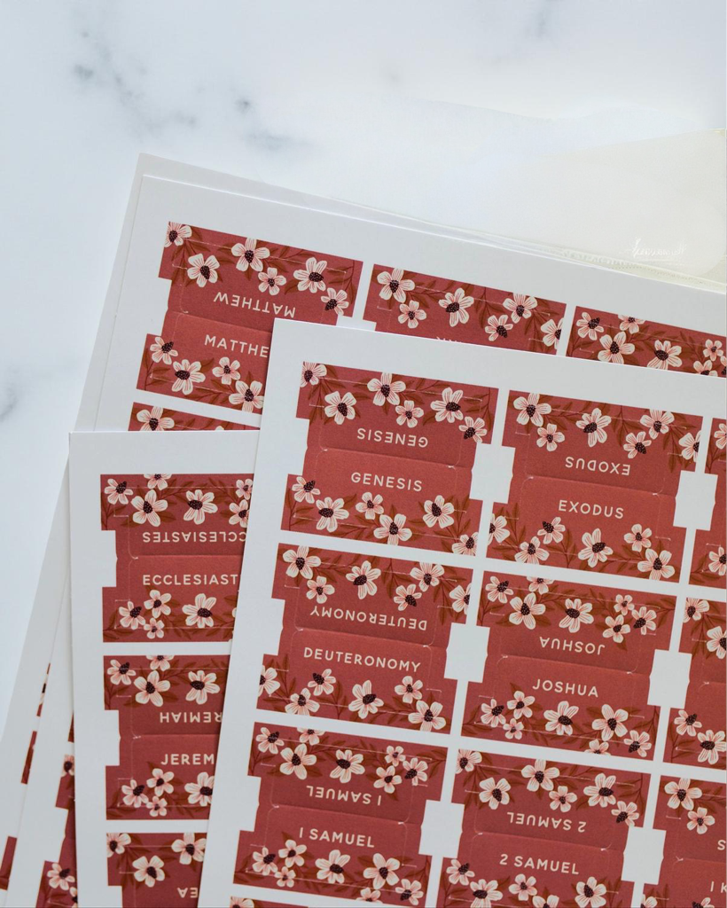 Berry Blooms Bible Tabs