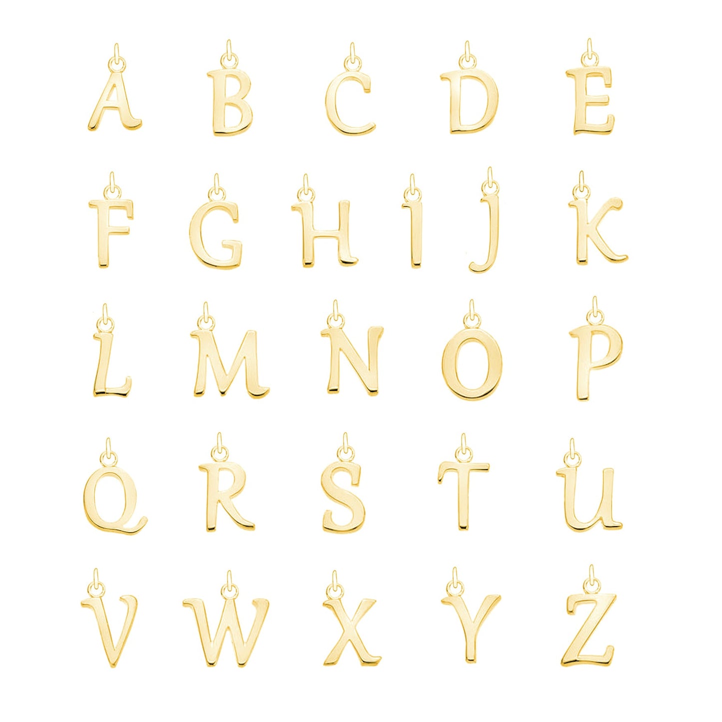 Gold Pearl Initial Letter Bracelet