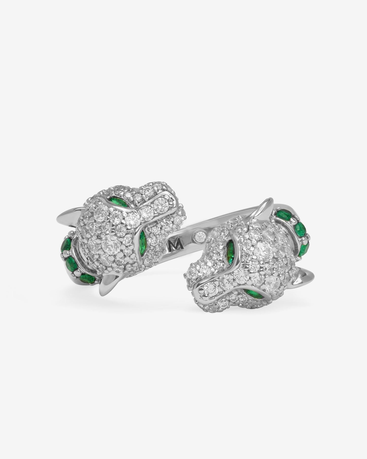 Jaguar Pavé Ring - Silver|White Diamondettes