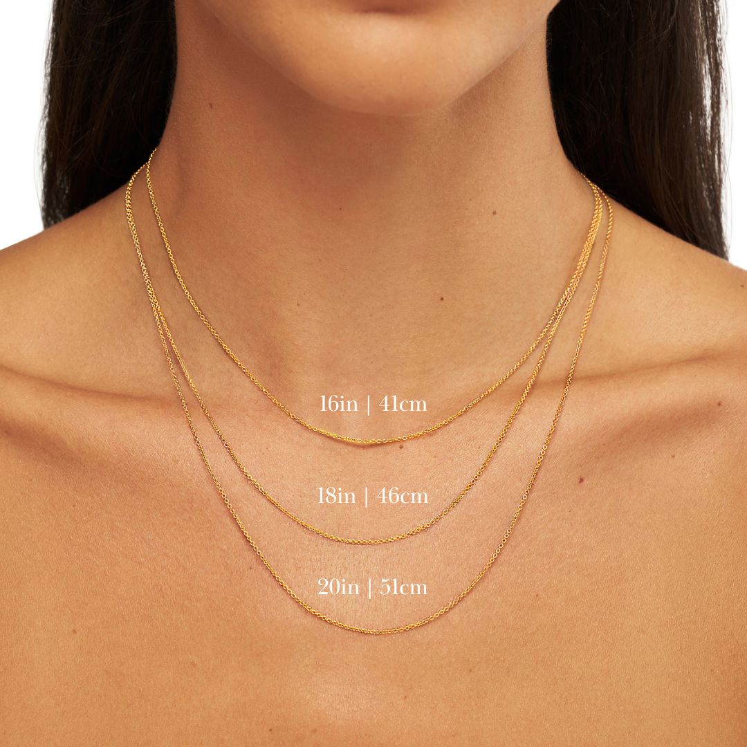 Gold Initial Letter Necklace