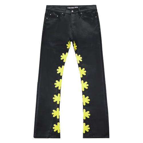 Leather Pant | Yellow