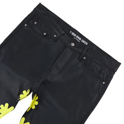 Leather Pant | Yellow