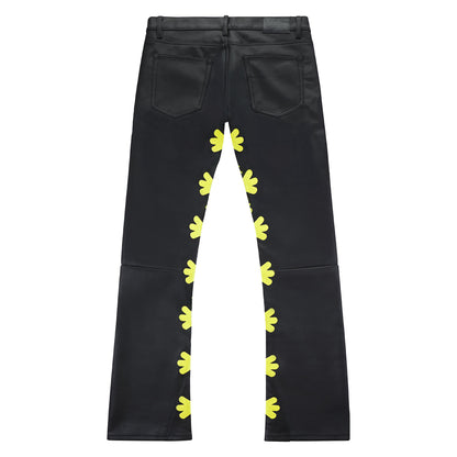 Leather Pant | Yellow