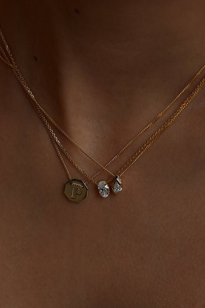 Letter Necklace | 9K Yellow Gold